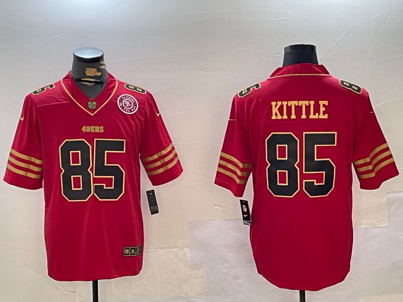Men San Francisco 49ers #85 Kittle Red Gold 2024 Nike Limited NFL Jersey style 12303->san francisco 49ers->NFL Jersey